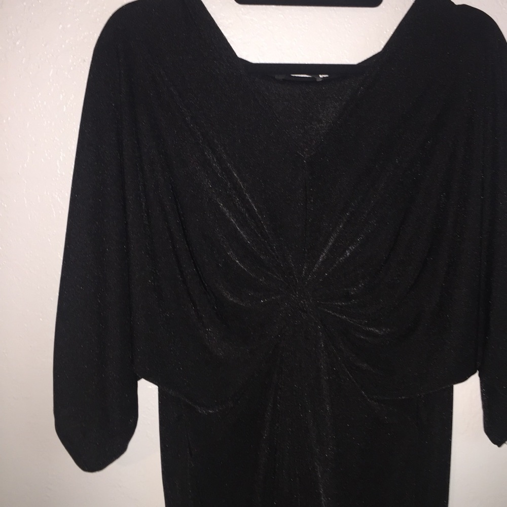 Missguided - Black kimono slinky style dress